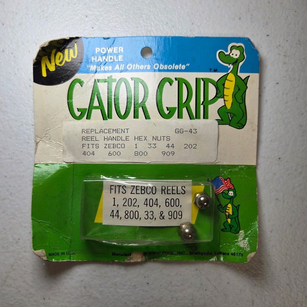 Gator Grip GG 43 Replacement Reel Handle Hex Nuts for Zebco 33‎ 202 404 800